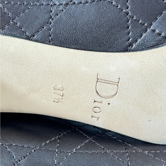 CHRISTIAN DIOR Quilted Brown Leather Cannage Slouch Women's Boots 37.5 - 7.5 US - Picture 15 of 15